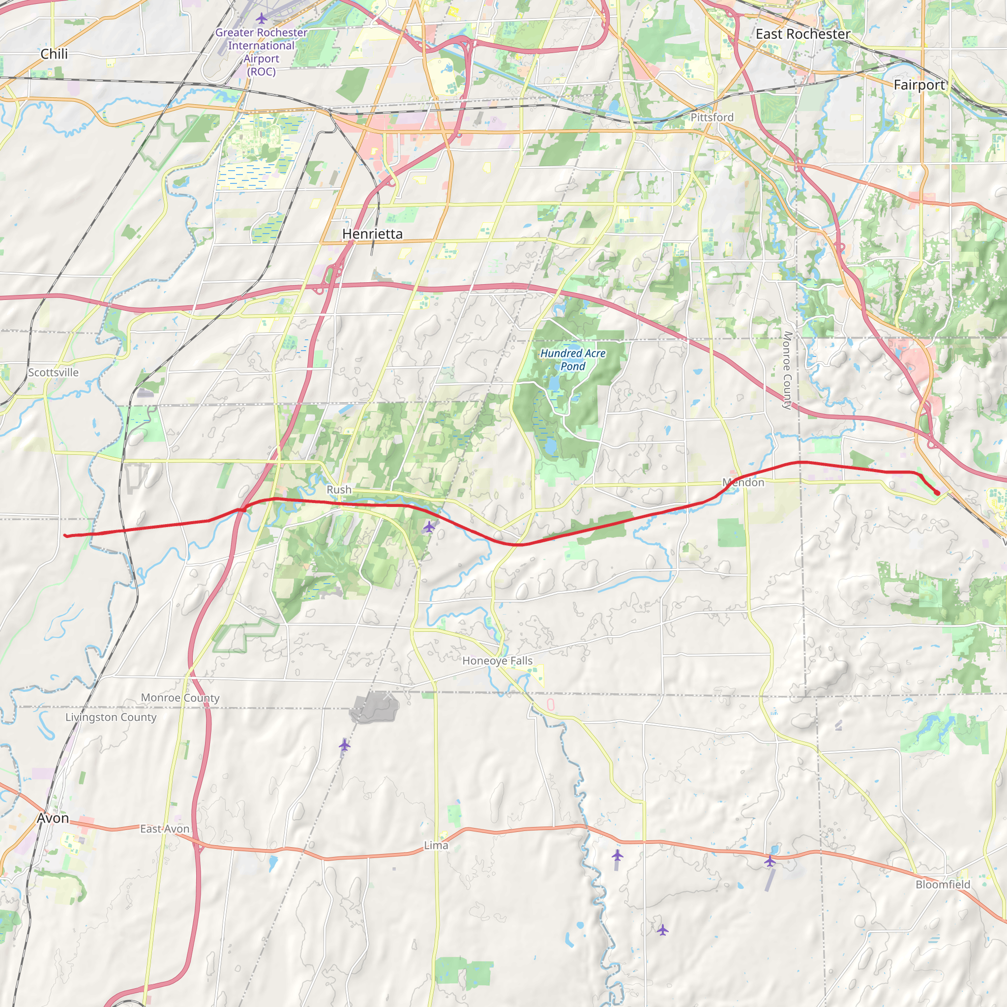 Lehigh Valley Trail mobile static map