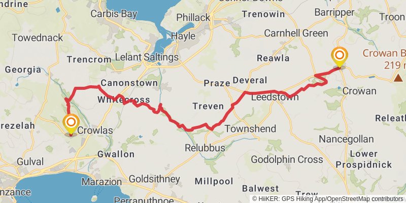 Celtic Way stage 59 Map