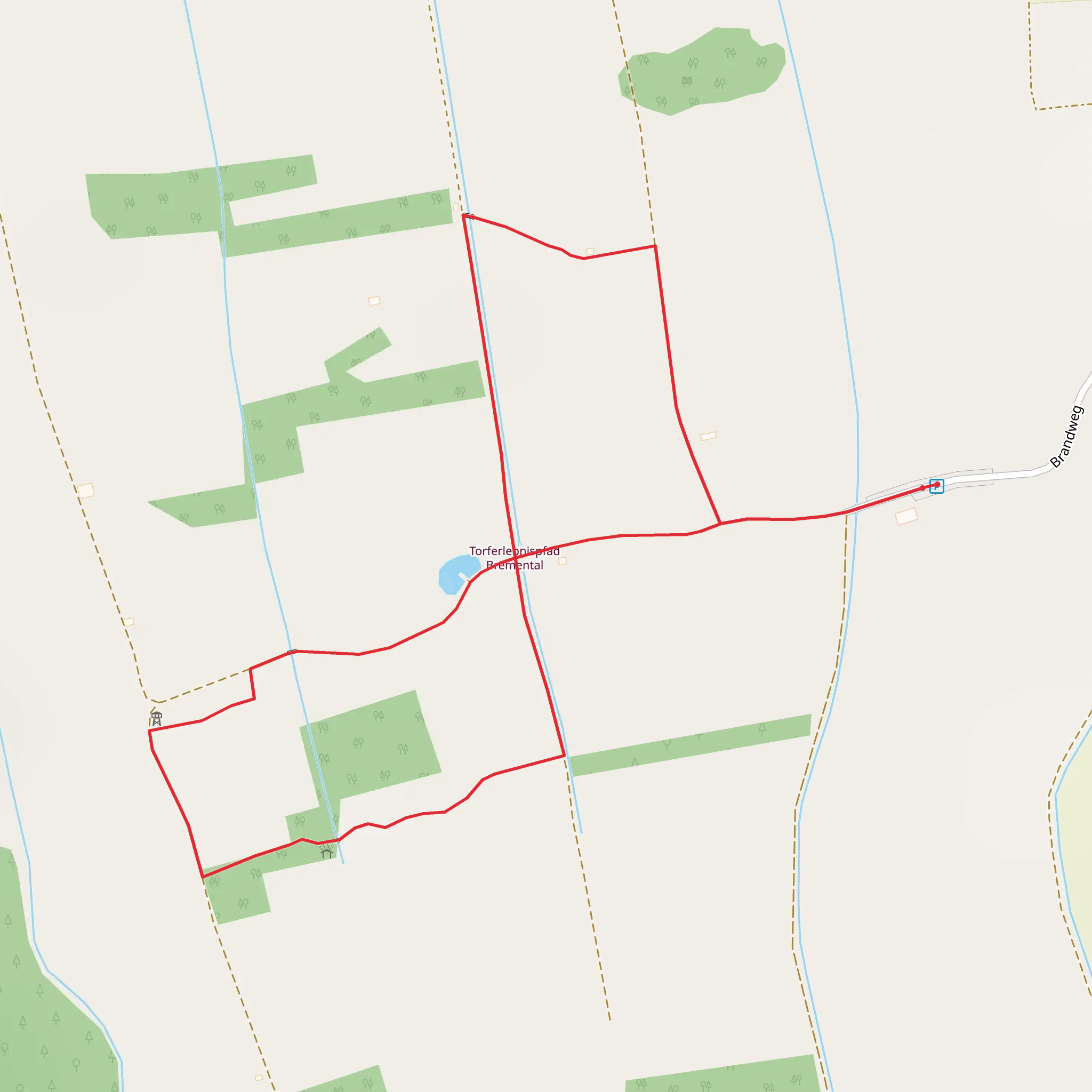 Torferlebnispfad Bremental Loop mobile static map