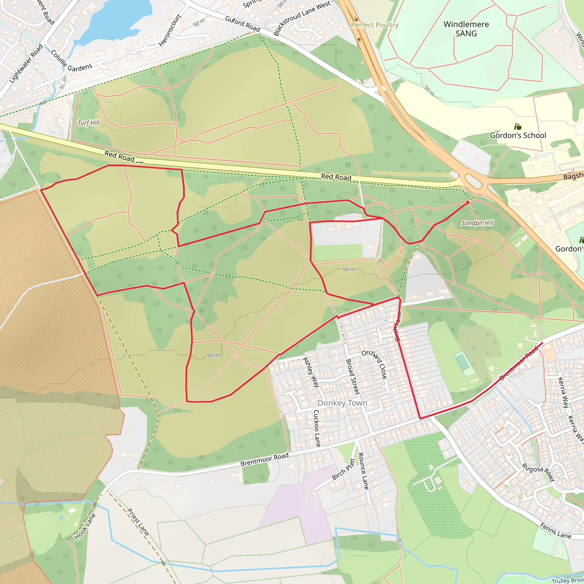 Cuckoo Hill Loop mobile static map