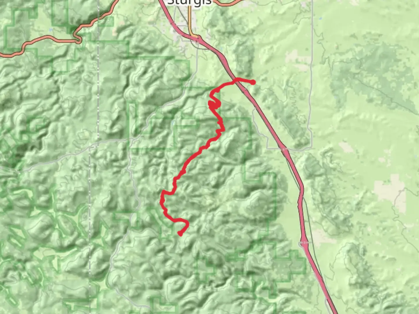 An image depicting the trail Centennial Trail from Alkali Creek Campground and its surrounding area.