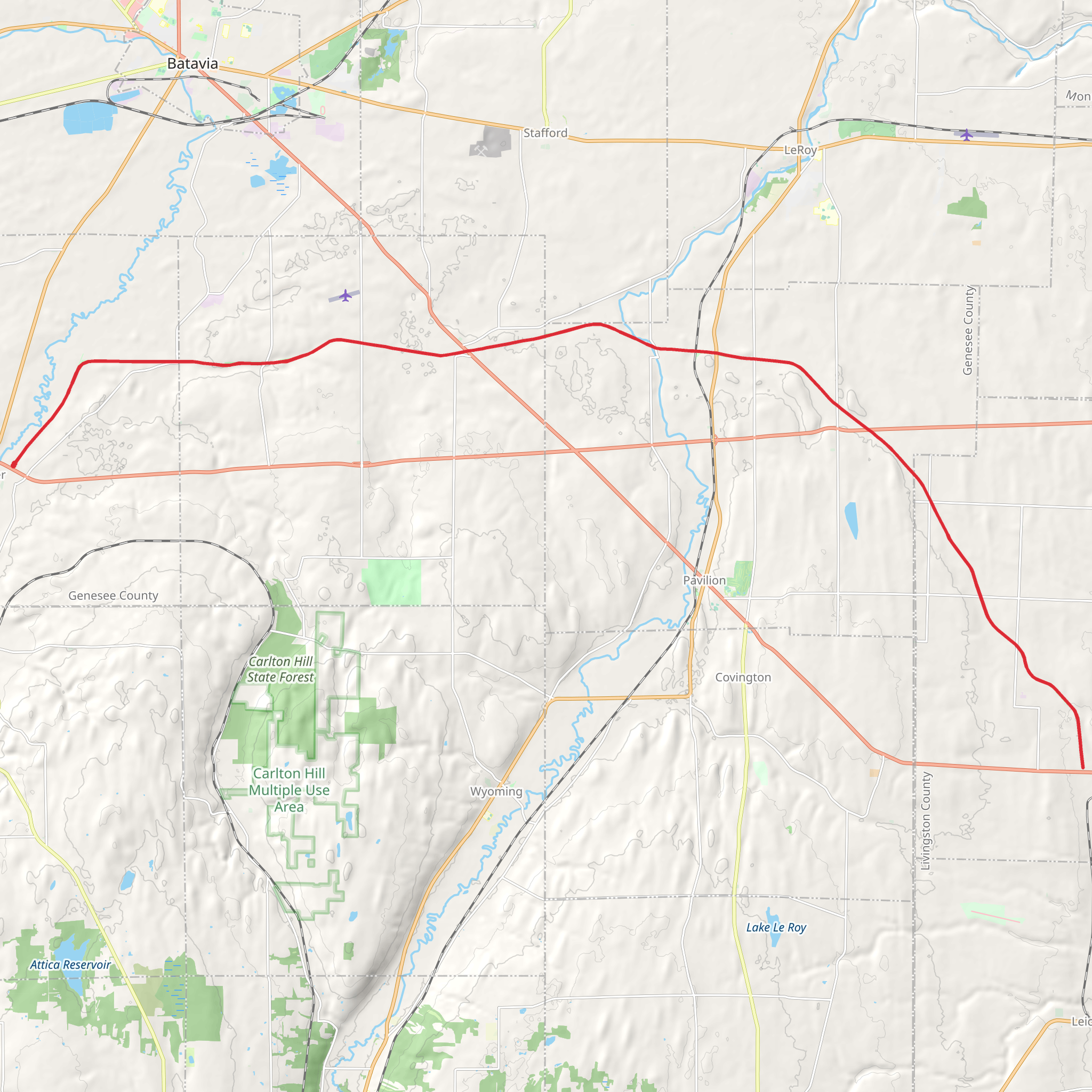 Bidwells Creek mobile static map