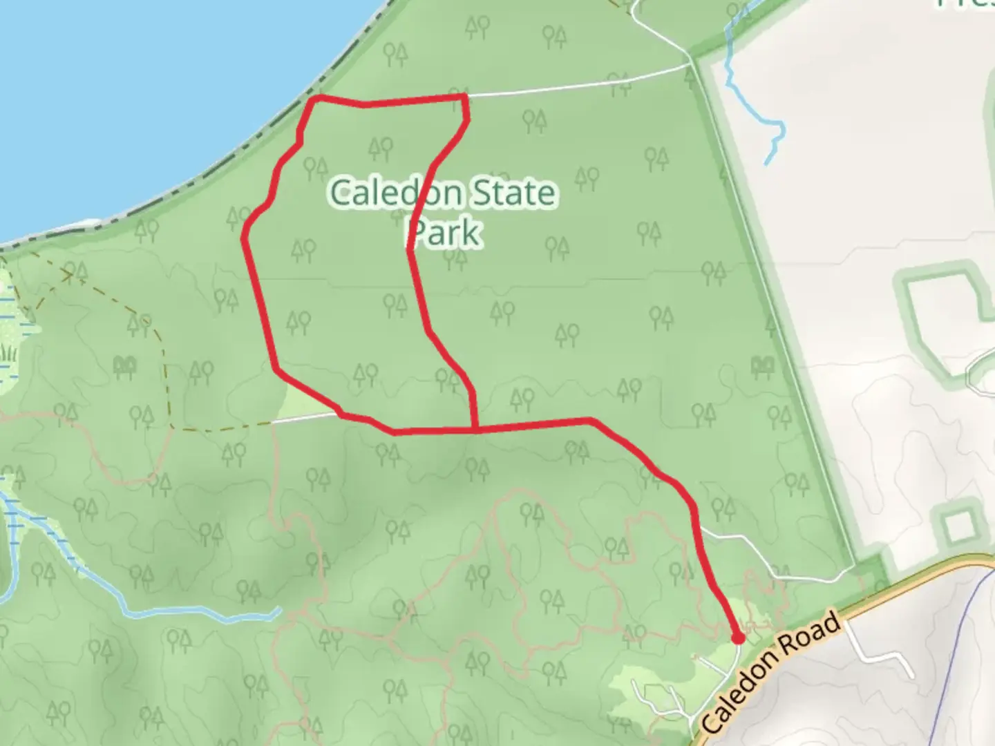 An image depicting the trail Boyd's Hole Loop Trail and its surrounding area.