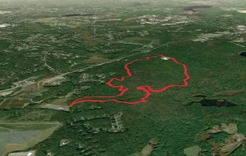 An image depicting the trail High Rock via Megley Trail and its surrounding area.