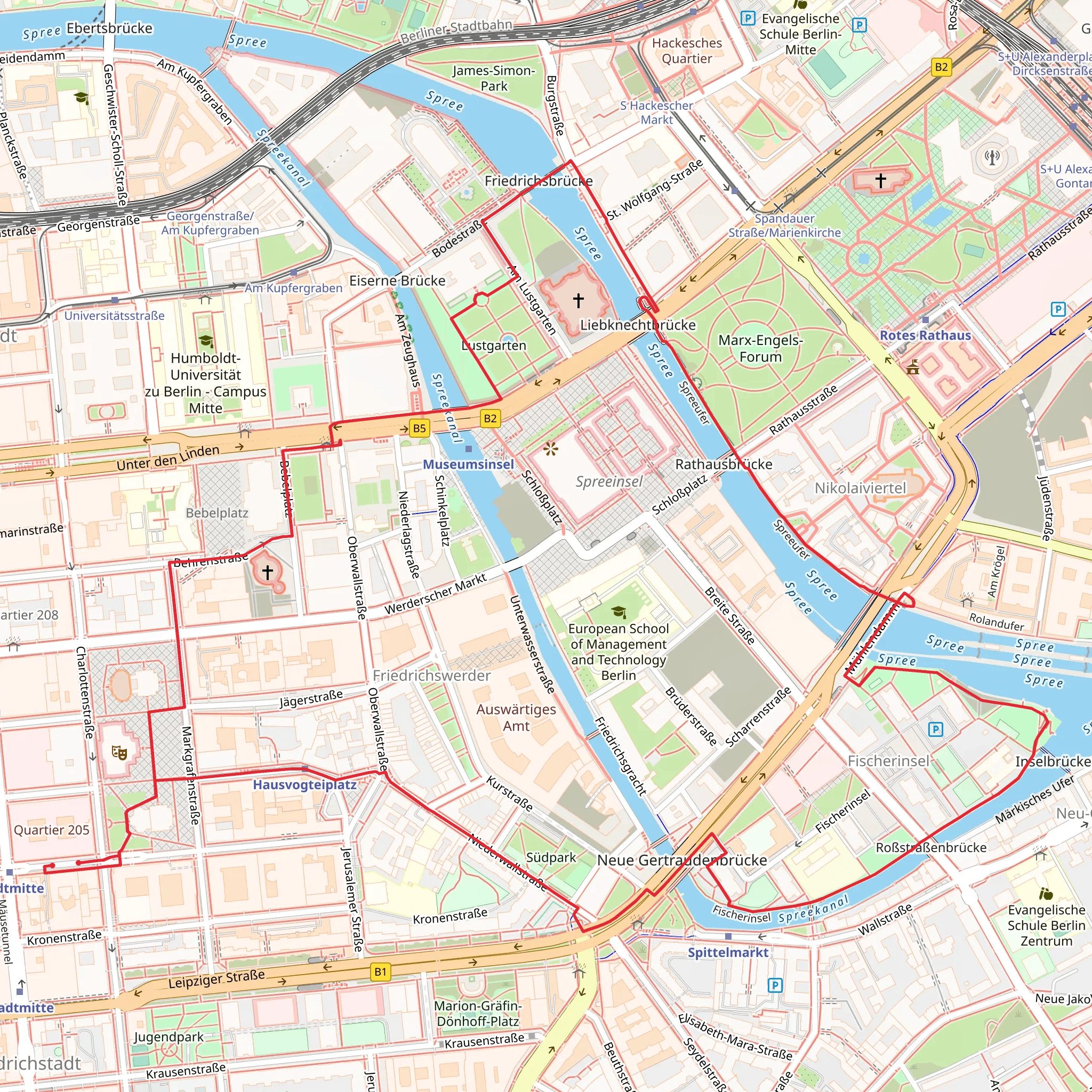 Spree via Spreeweg mobile static map