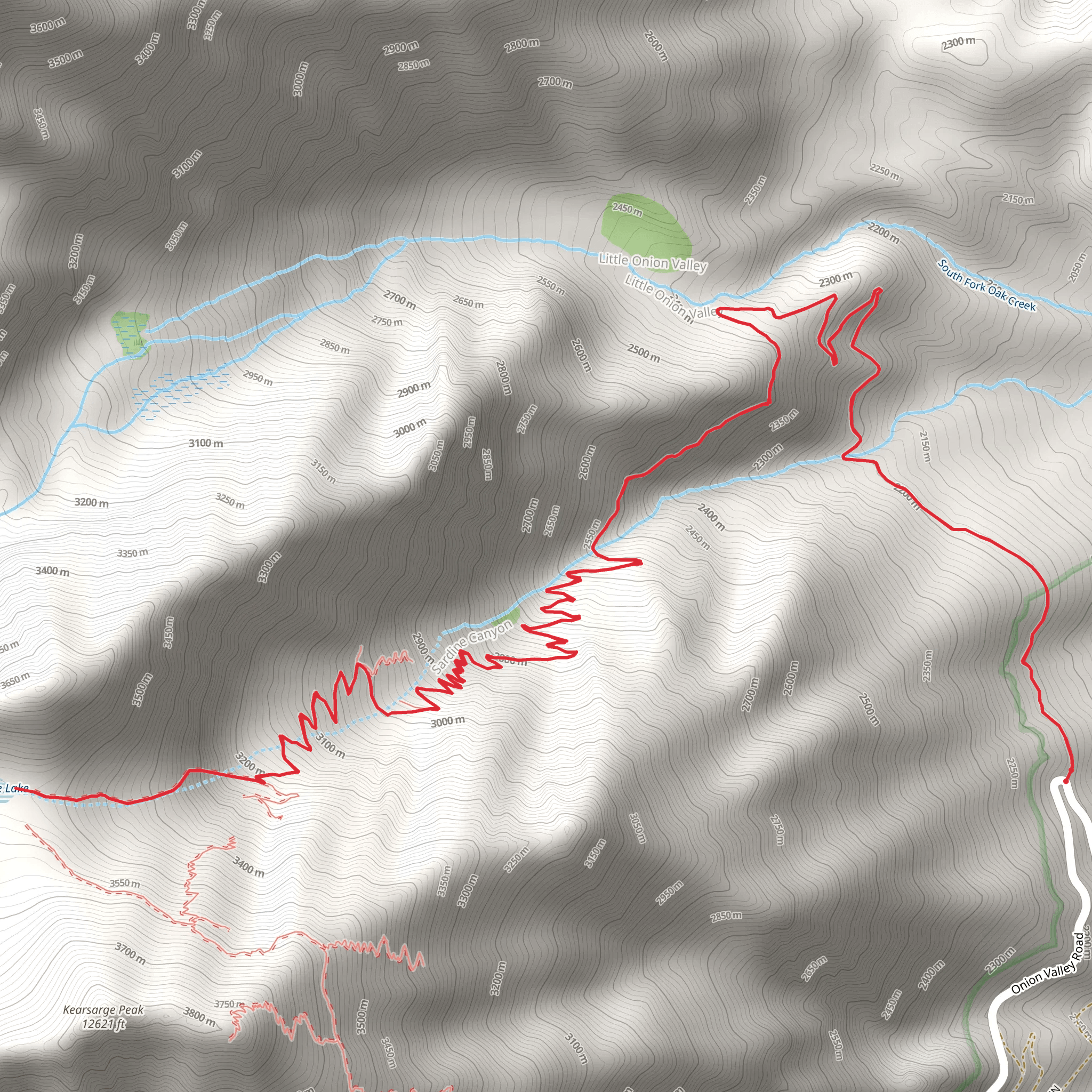 Sardine Lake Trail mobile static map