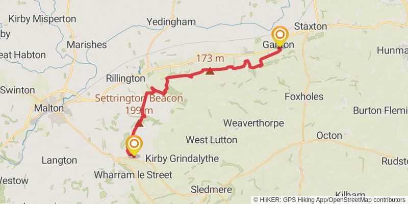 Wild Yorkshire Way stage 32 Map