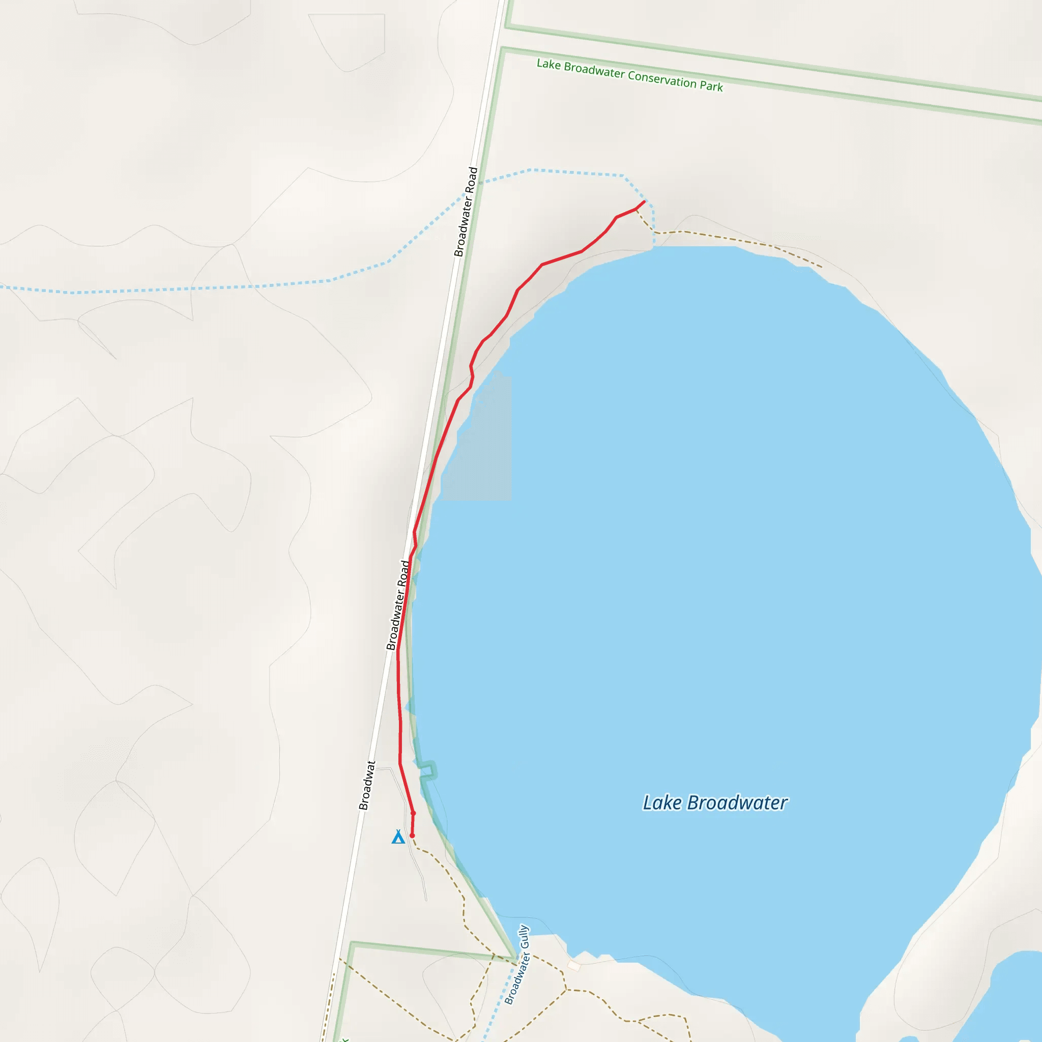 Red gum Track mobile static map