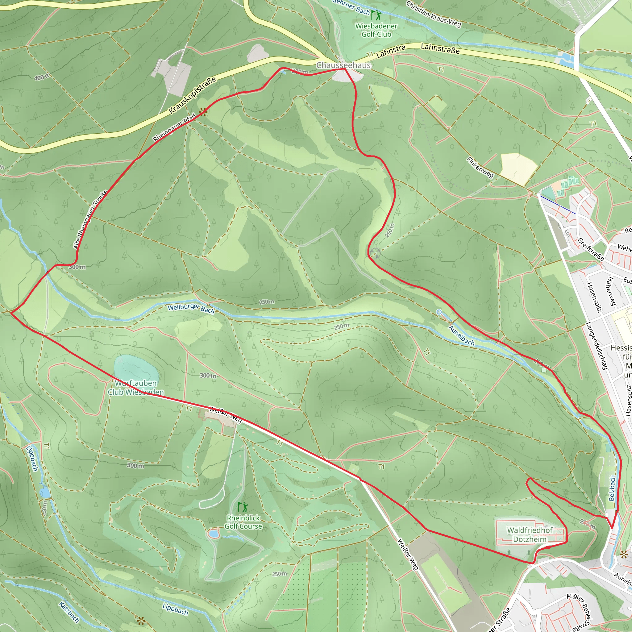 Rundwanderweg Lindenblatt Loop mobile static map