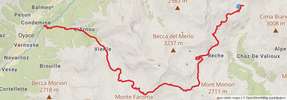 Sentiero Italia - Alps Section stage 133 Map