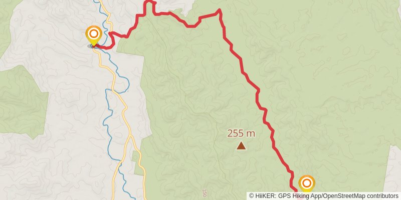 Tops to Myall Heritage Trail stage 8 Map
