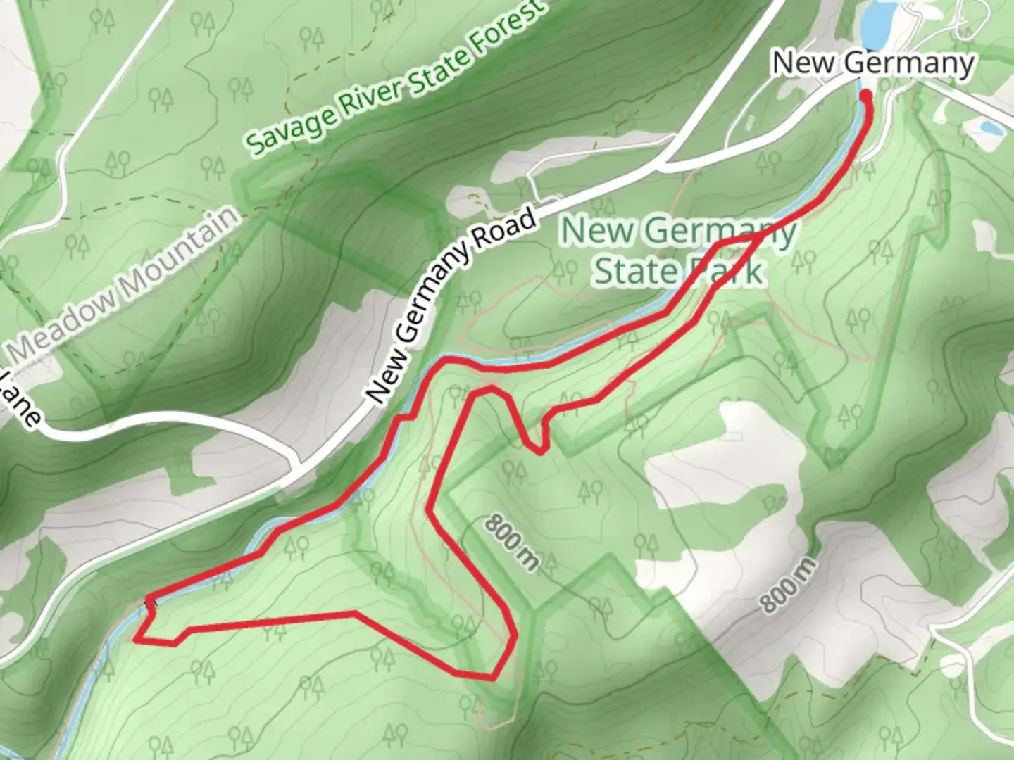 An image depicting the trail Dynamite Shack and Dog Leg Loop Trail and its surrounding area.