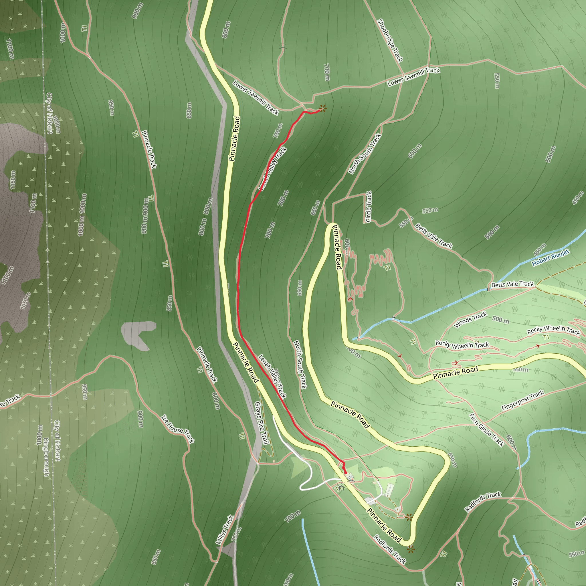 The Springs to Sphinx Rock Loop mobile static map