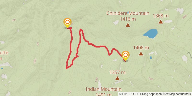 Wahtum Lake and Eagle Creek Trail stage 3 Map