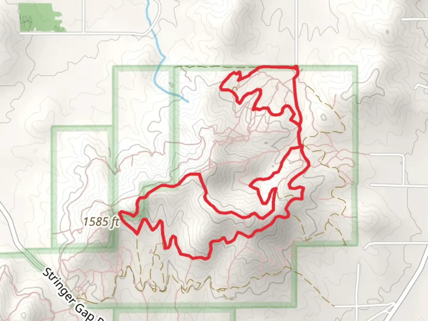 An image depicting the trail Elk Lane South Loop and its surrounding area.