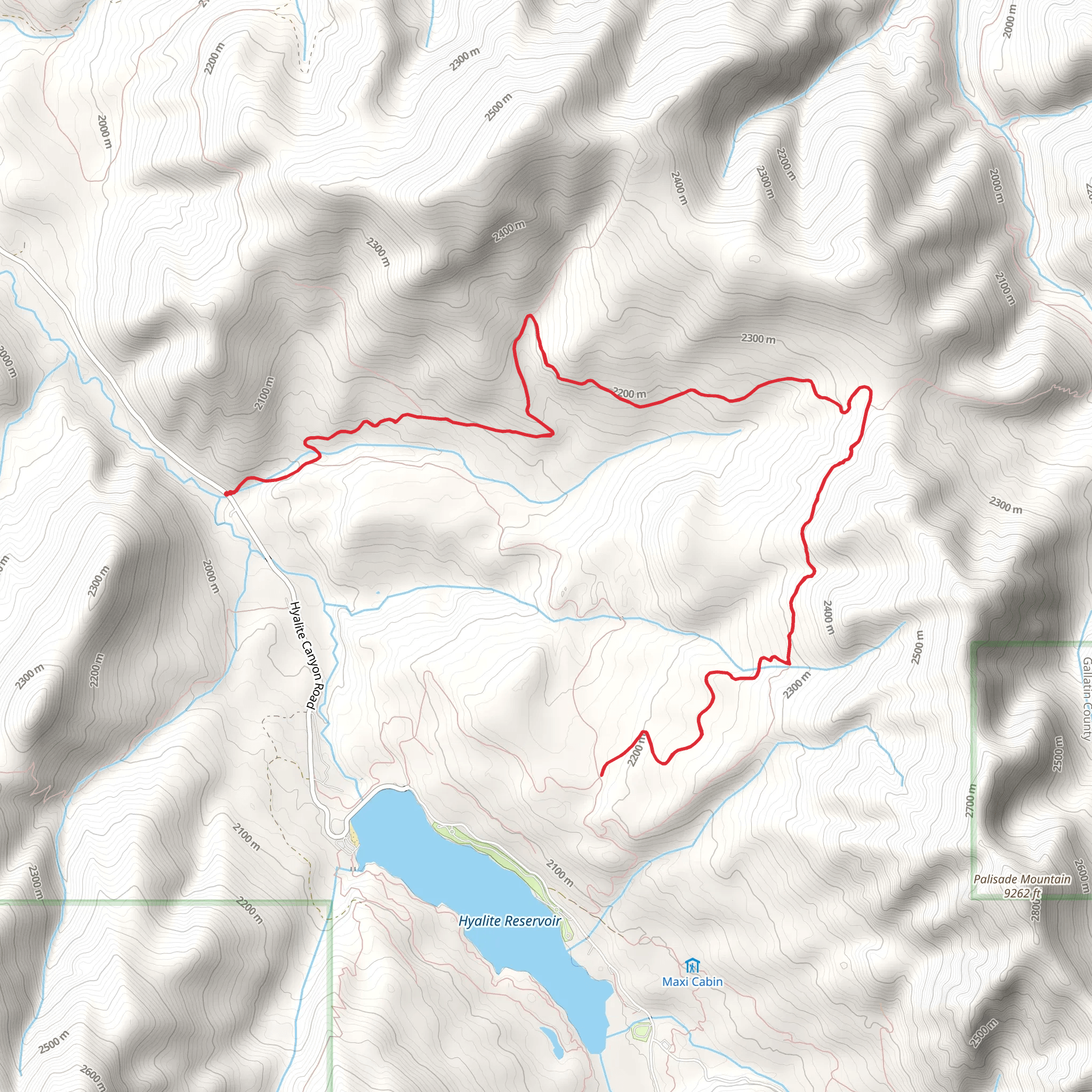 Upper Wildhorse Lick Trail mobile static map