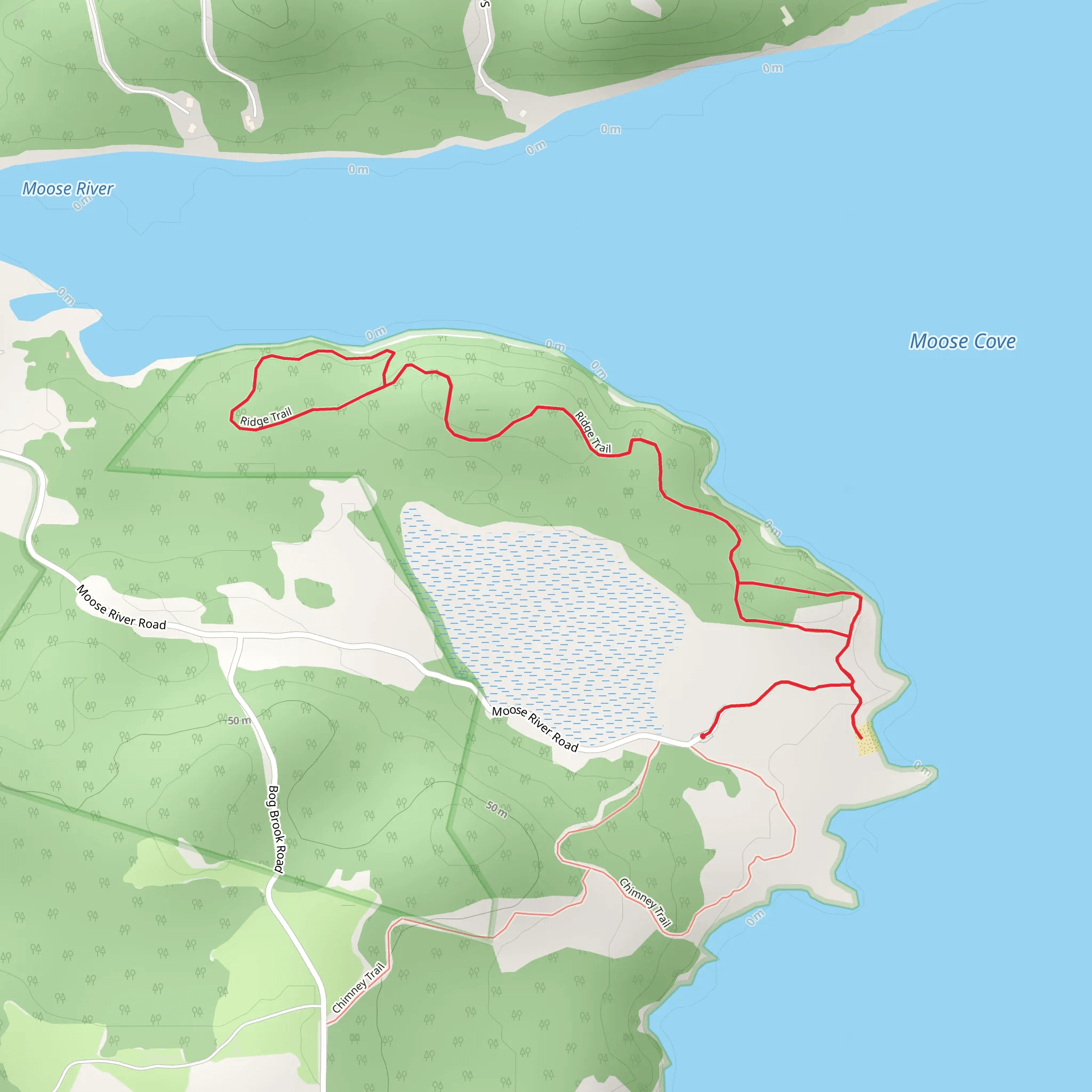 Moose River - Ridge Trail mobile static map