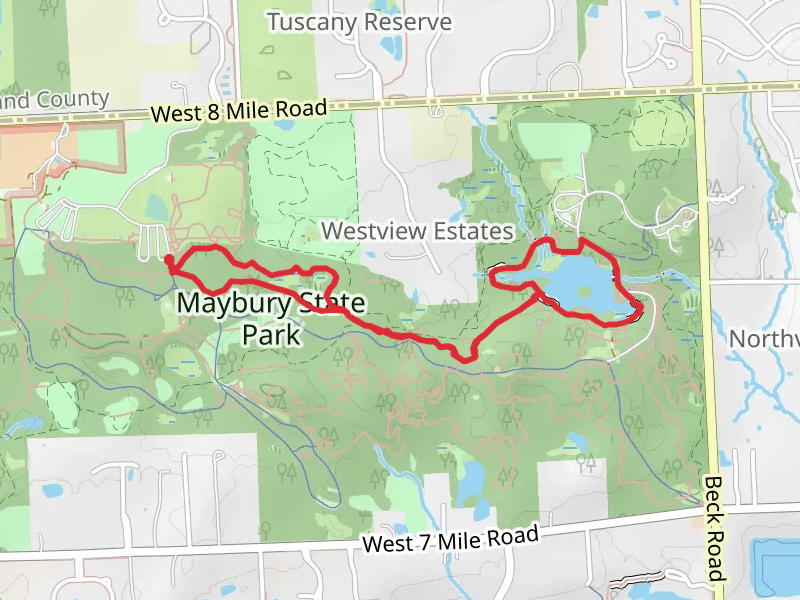 Maybury State Park - Hiking Trail