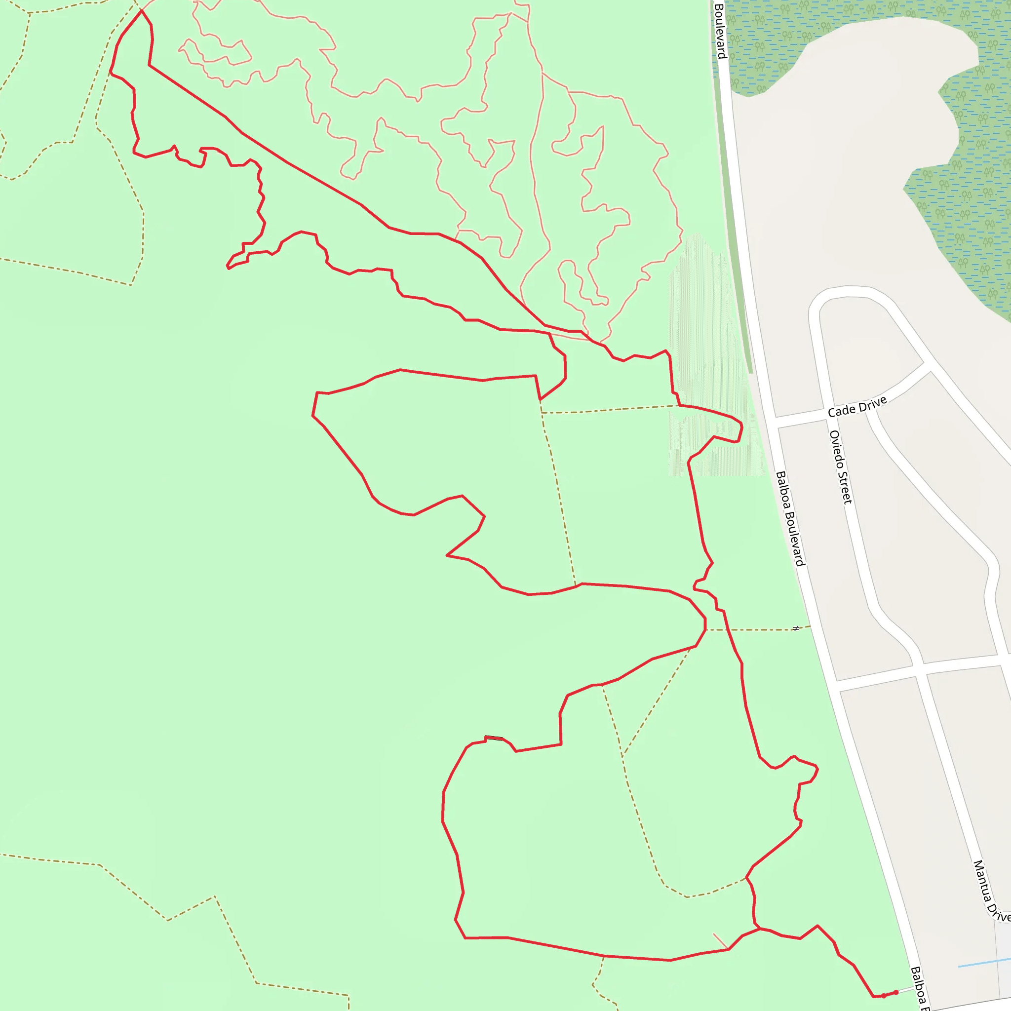Sun n Lake Preserve Loop mobile static map