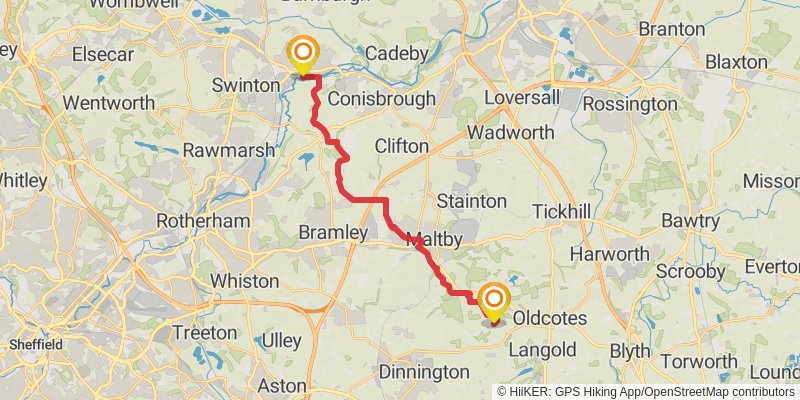 Rotherham Loop stage 3 Map