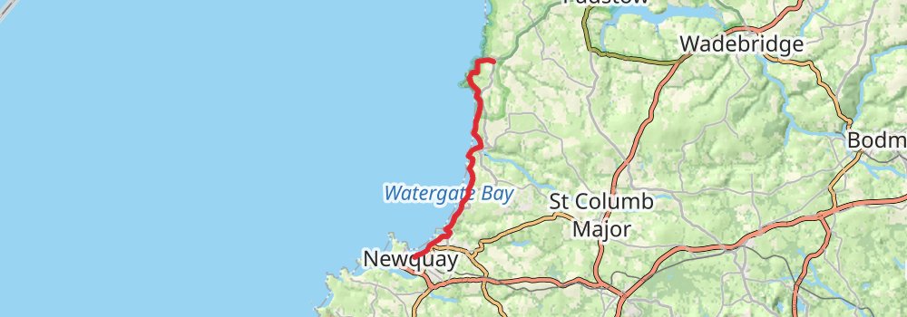South West Coast Path 4-Day Moderate Tour (Hillwalk Tours) stage 2 Map