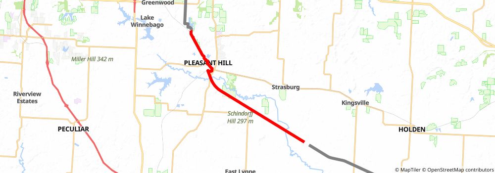 American Discovery Trail South Route stage 161 Map