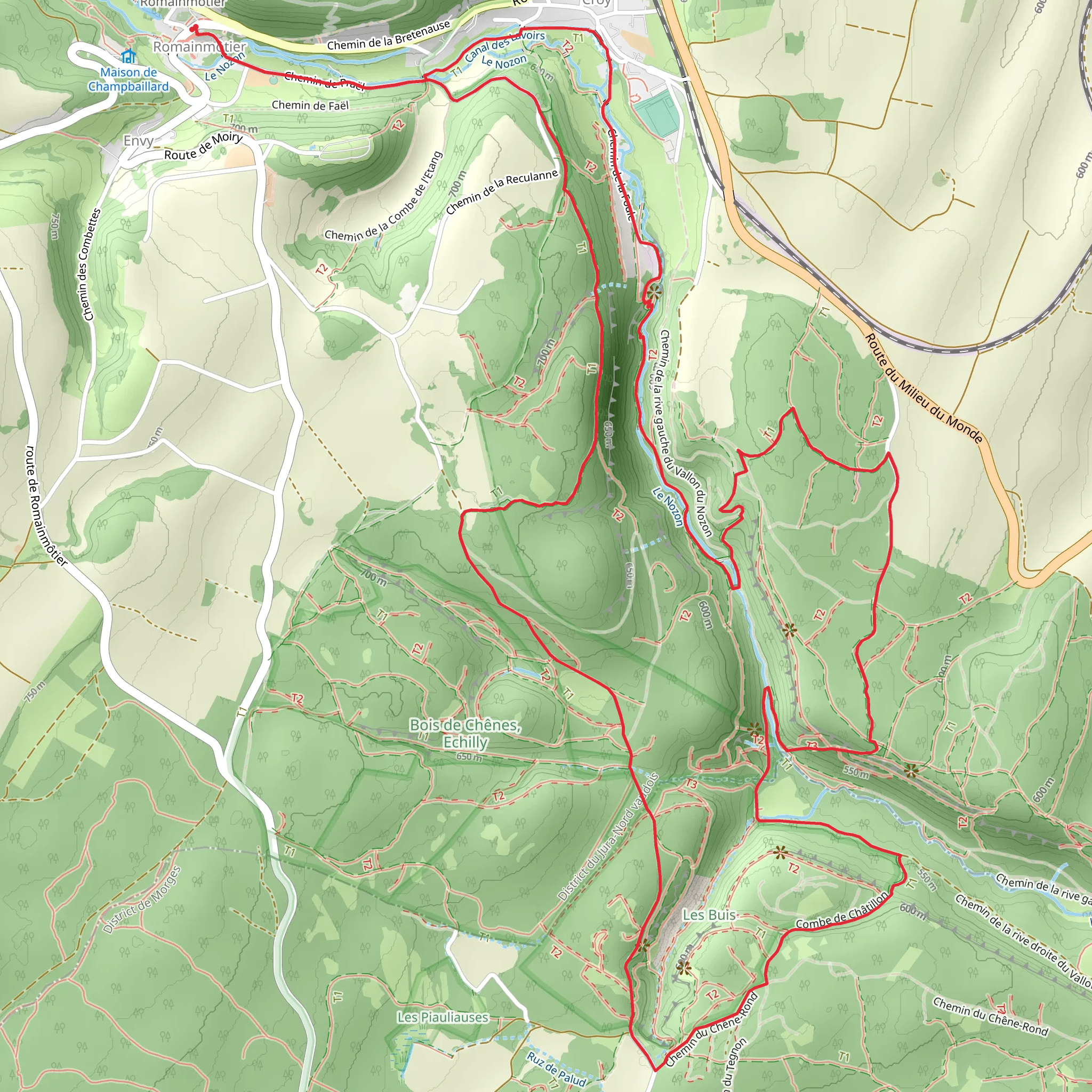 Romainmôtier - Bec a l Aigle Loop mobile static map
