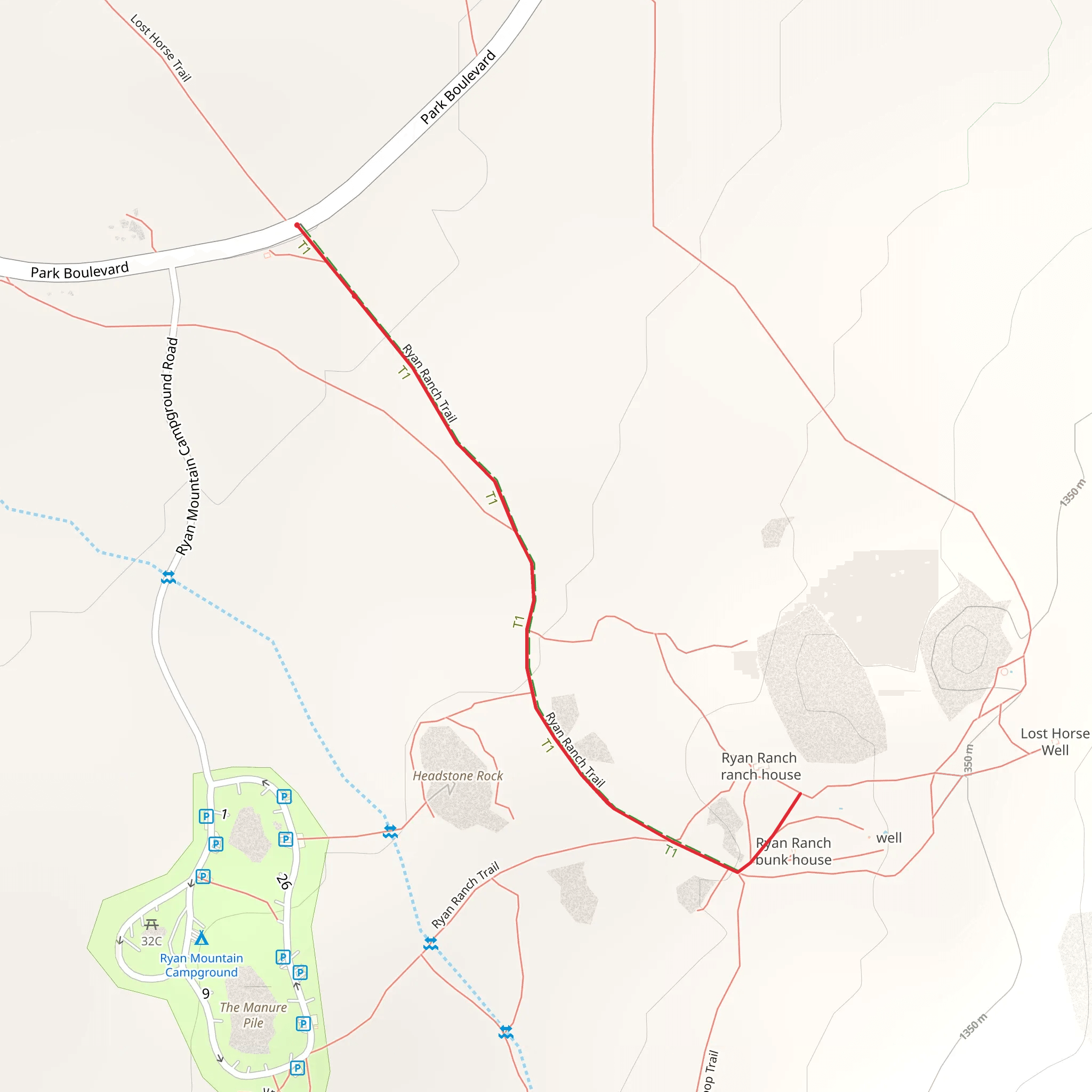 Ryan Ranch Trail mobile static map