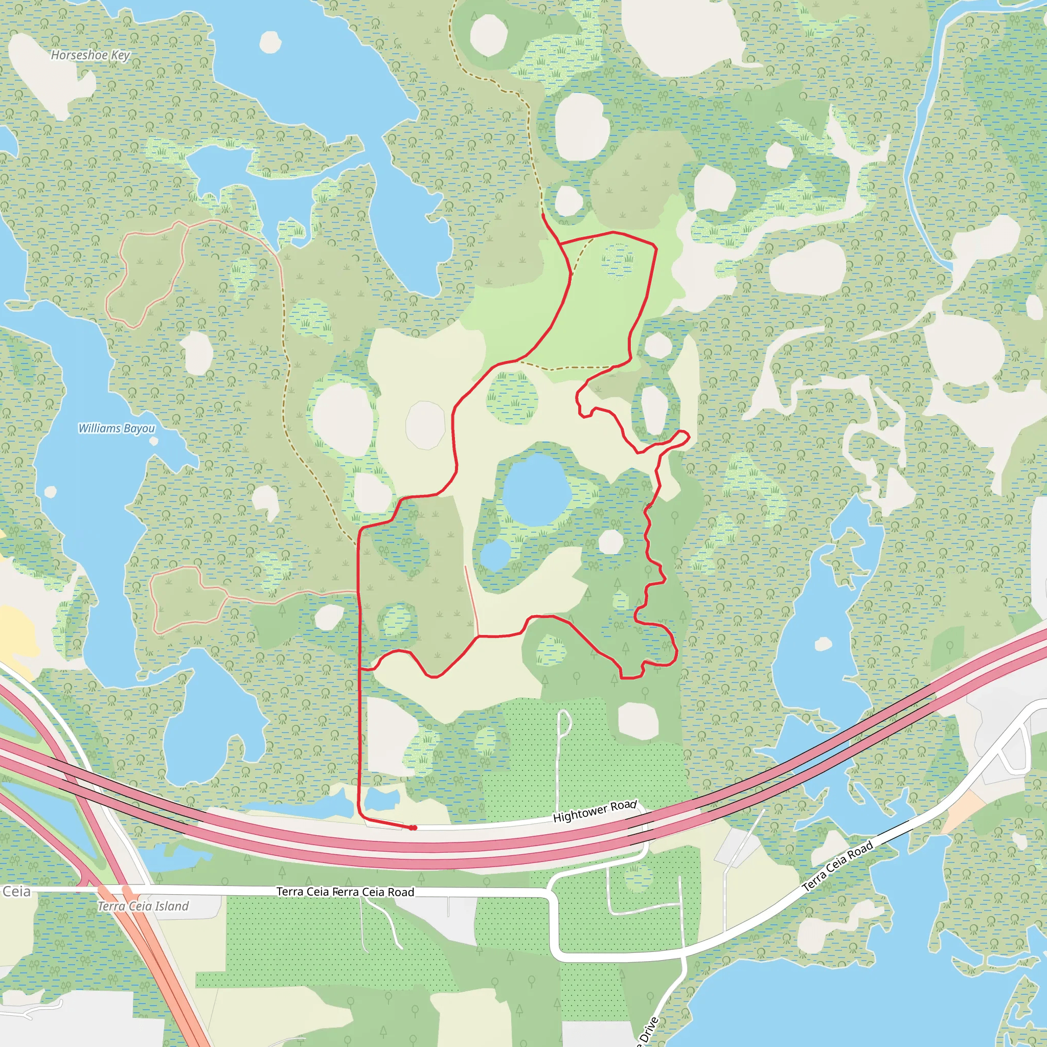 Hightower Road Loop - North mobile static map