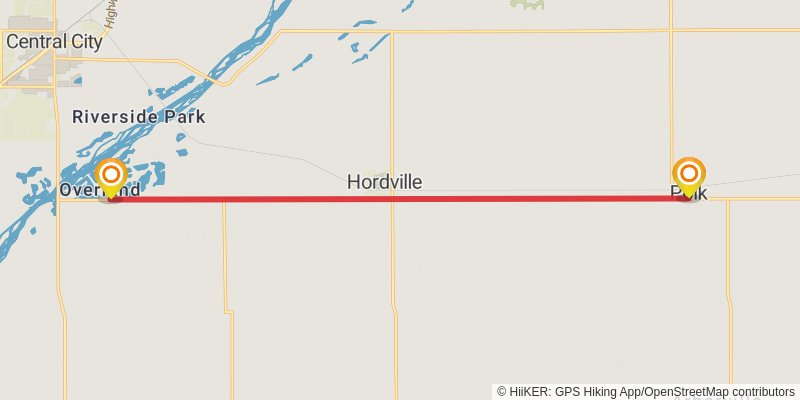 American Discovery Trail North Route stage 179 Map