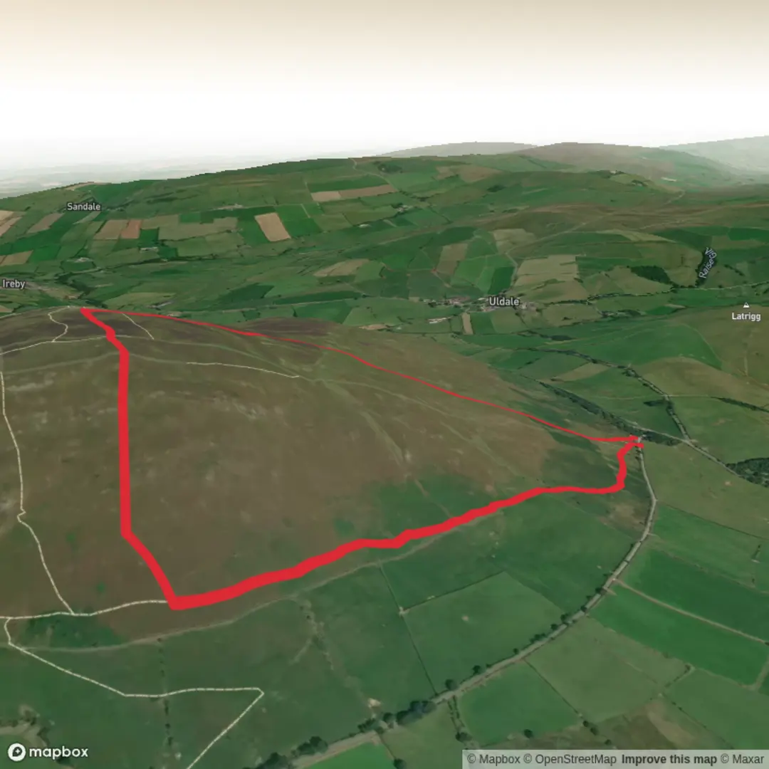 An image depicting the trail Binsey Lake District and its surrounding area.