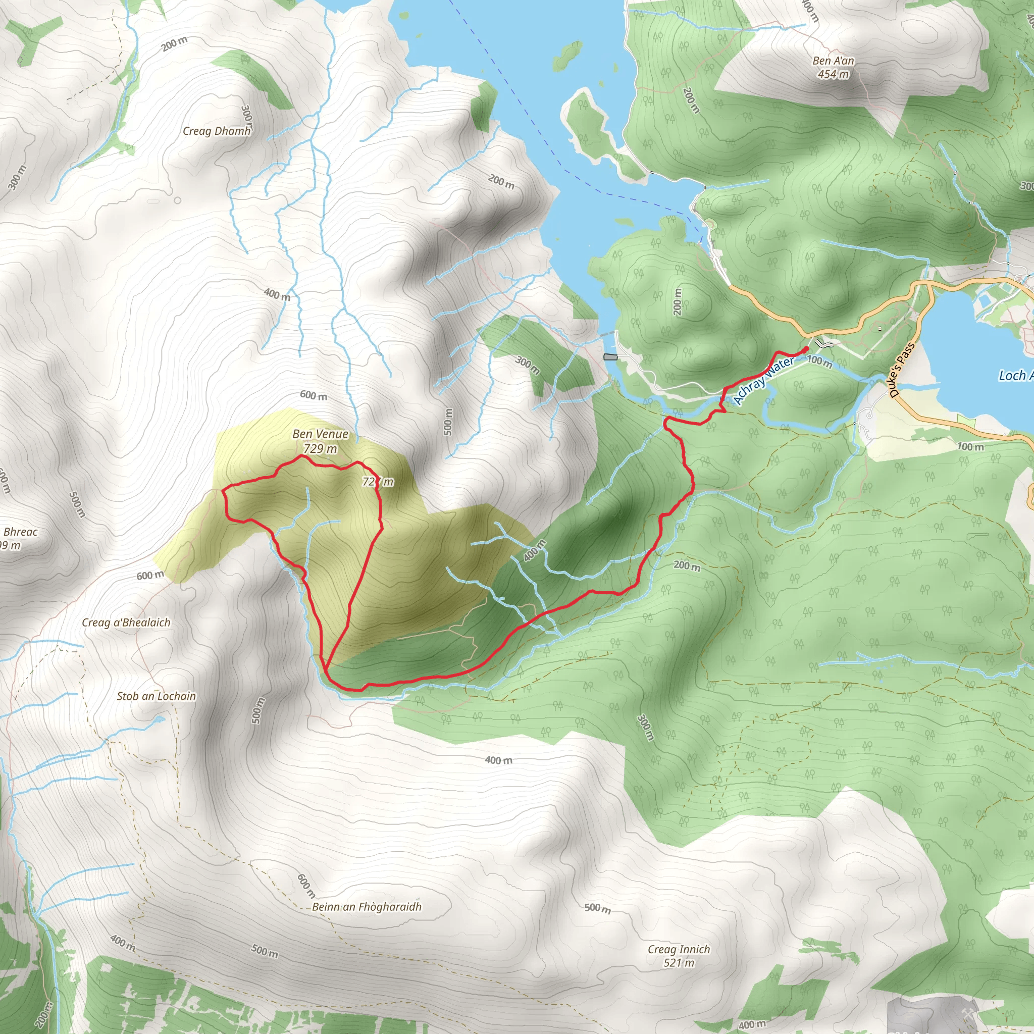 Ben Venue Short Loop mobile static map