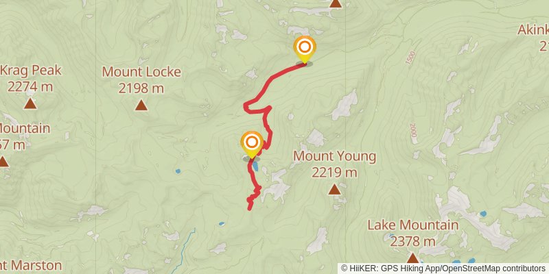 Huntsberger Lake Trail stage 2 Map