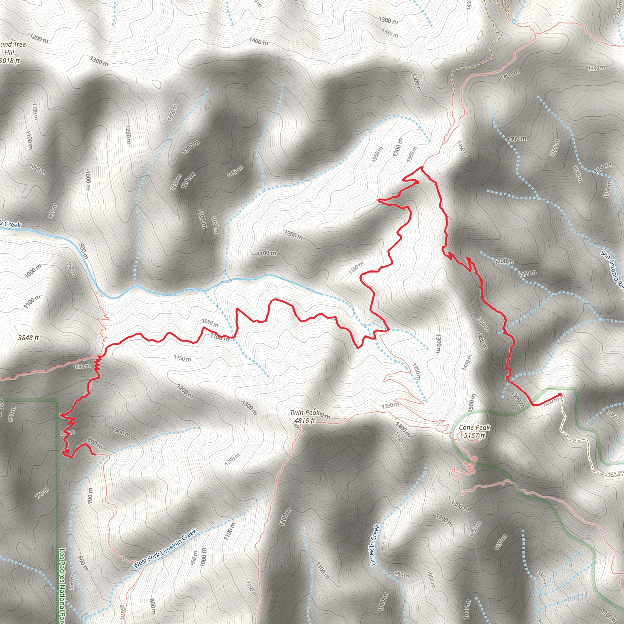 Gamboa Trail via North Coast Ridge Trail mobile static map