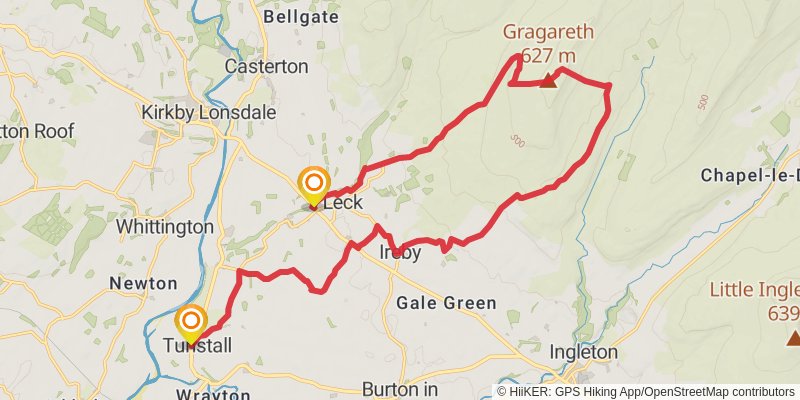 Liverpool South Parkway to Walney Island Walk stage 21 Map