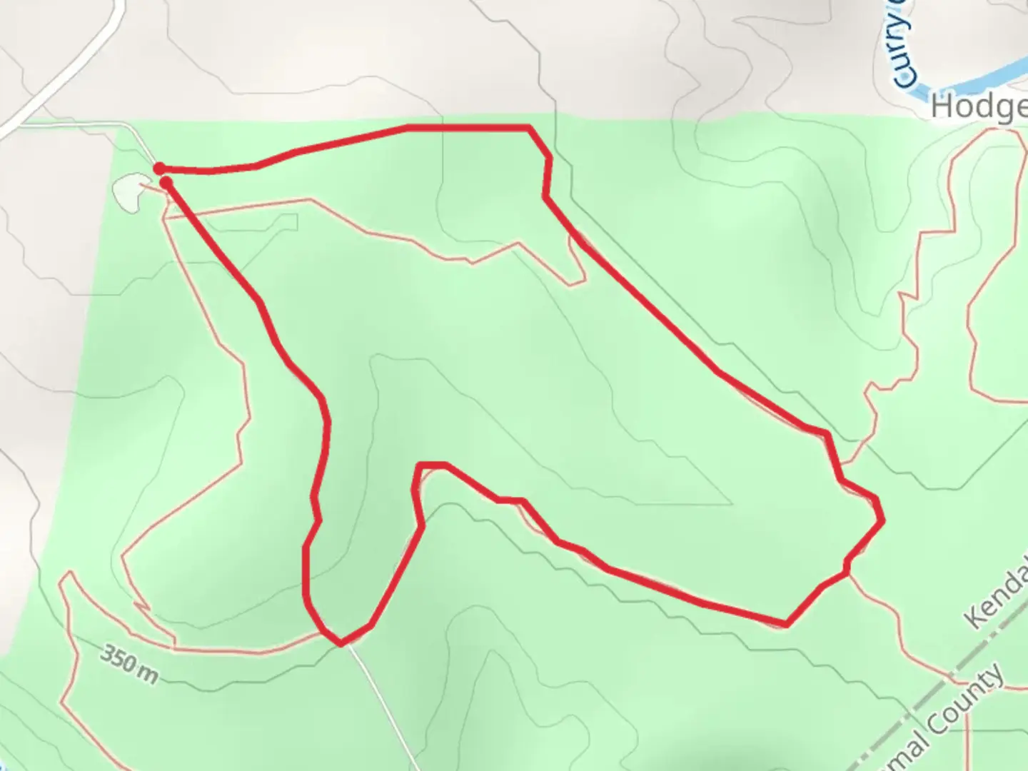 An image depicting the trail Samberger Trail and its surrounding area.