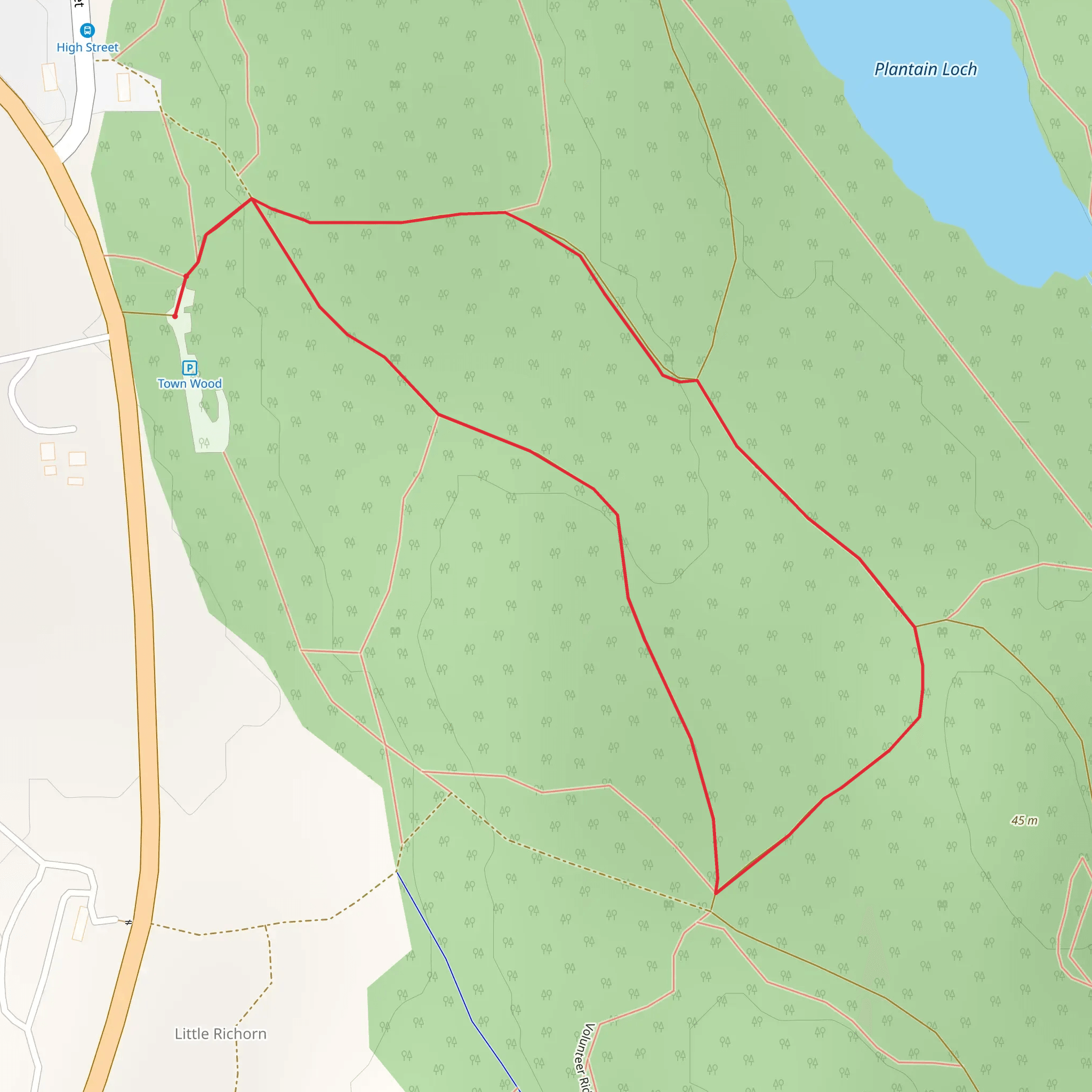 Birch Trail mobile static map