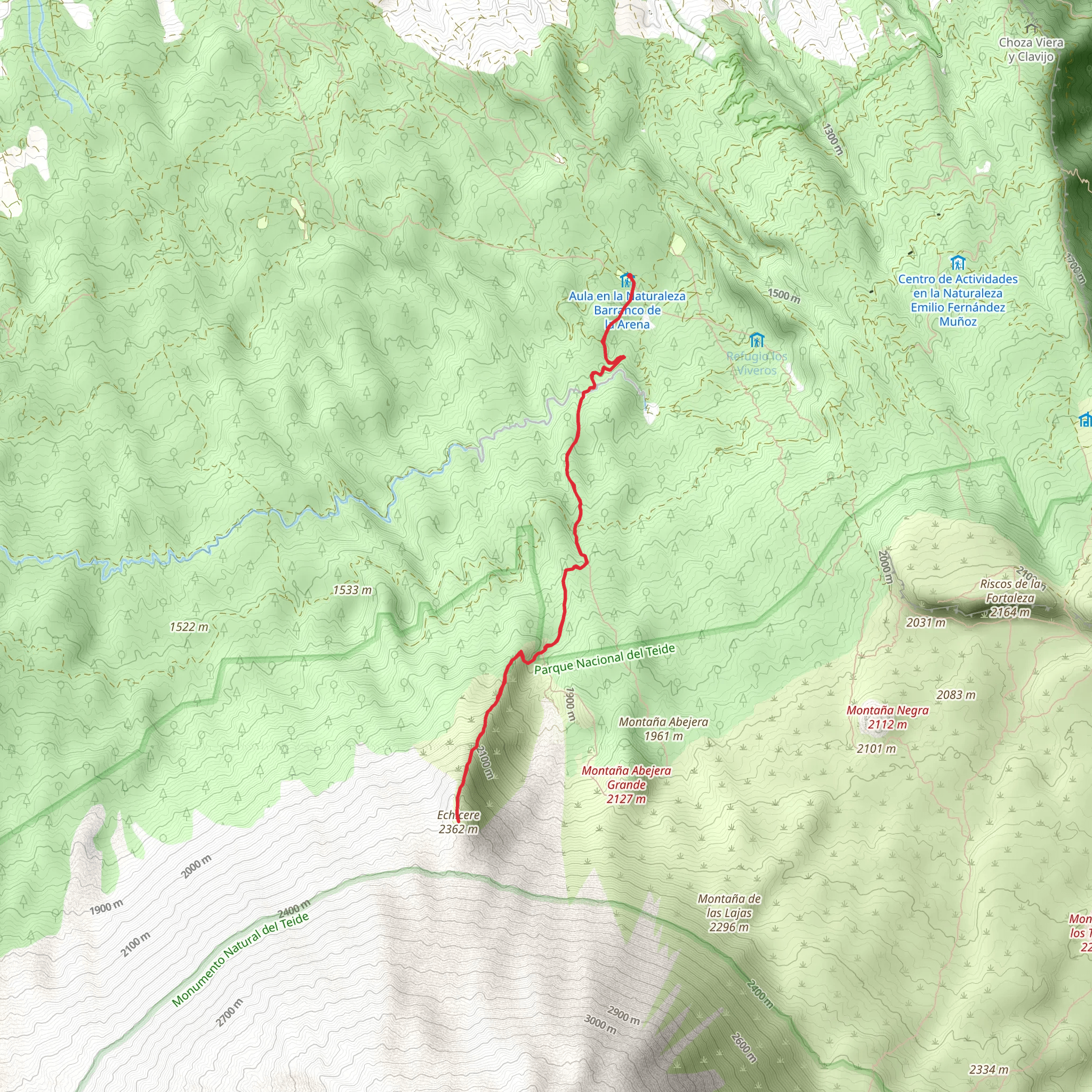 Echicere Hike mobile static map