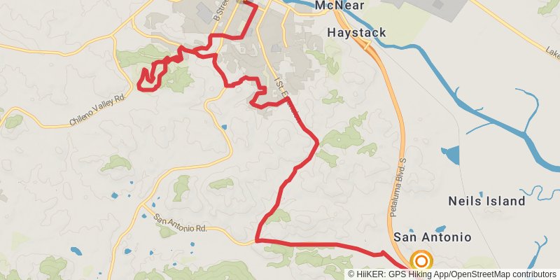 Bay Area Ridge Trail stage 9 Map