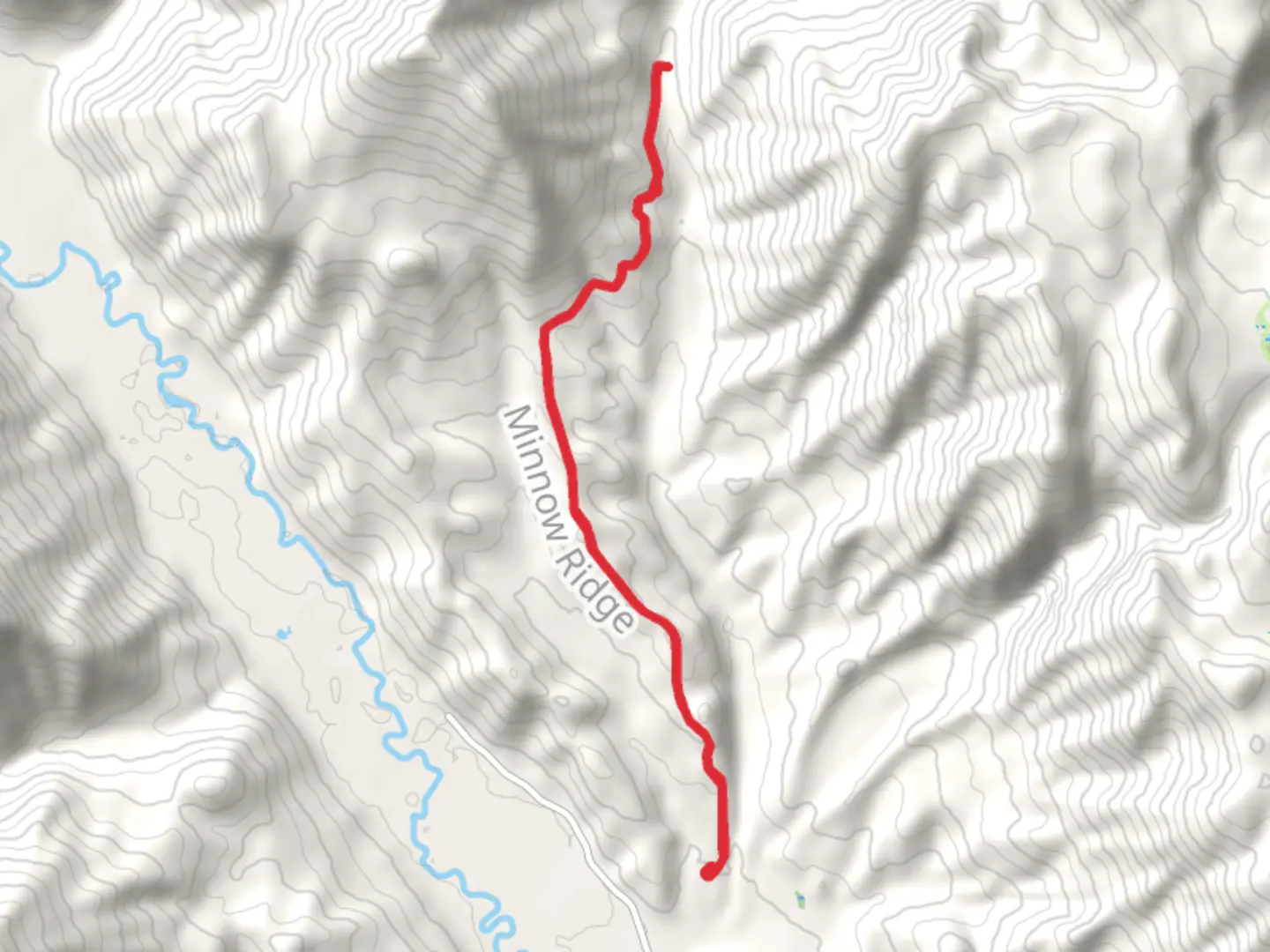 An image depicting the trail Minnow Ridge Orv Trail and its surrounding area.