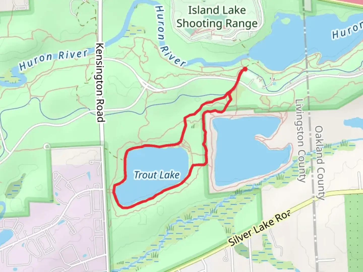 An image depicting the trail Trout Lake Loop and its surrounding area.