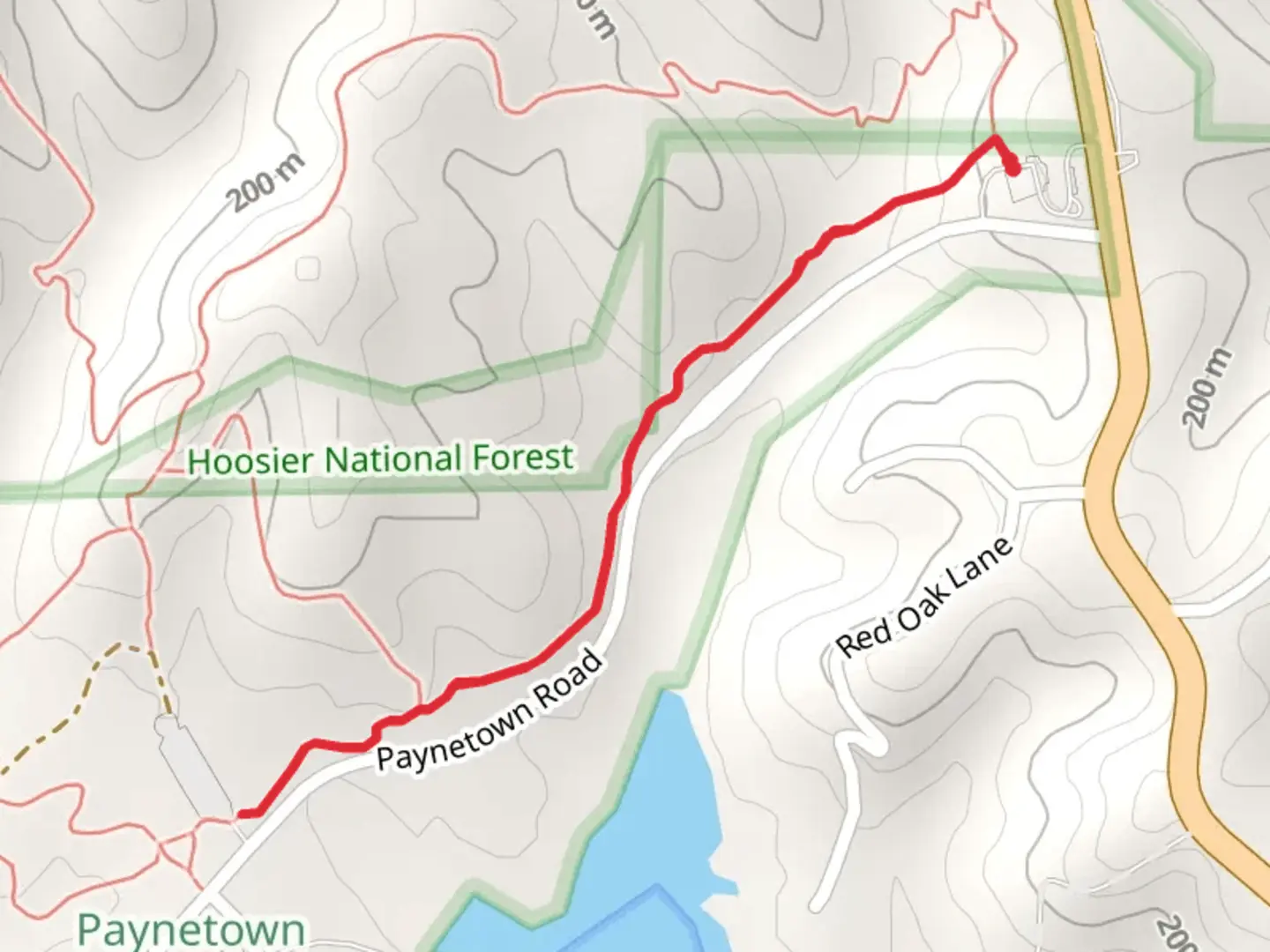 An image depicting the trail Whitetail Trail and its surrounding area.