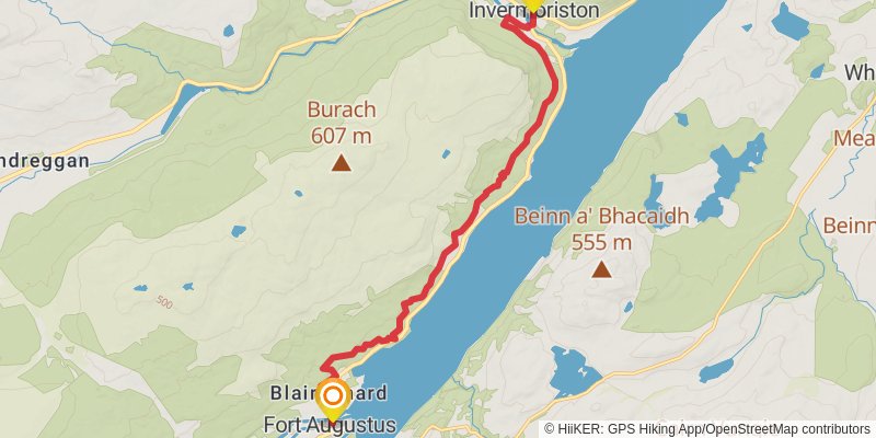 Loch Ness 360 Trail stage 4 Map
