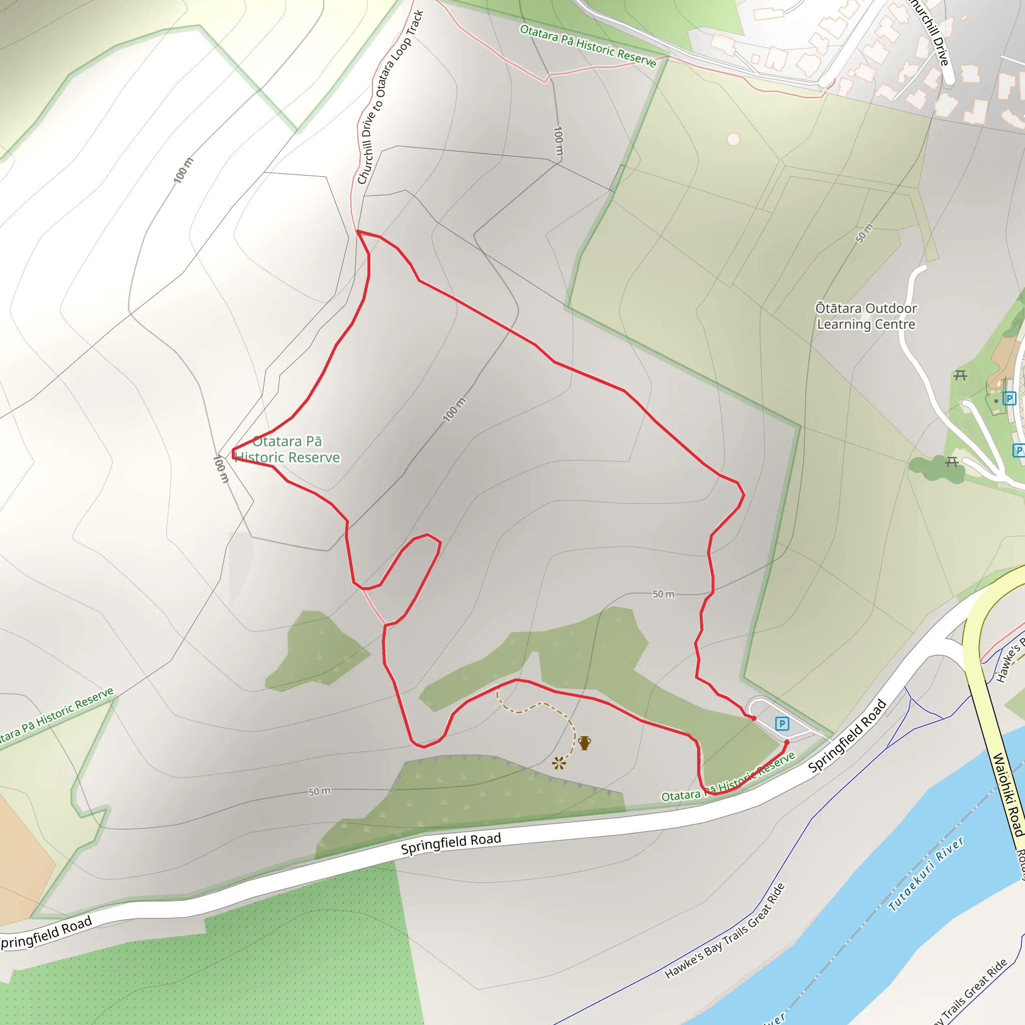 Otatara Pa Loop mobile static map