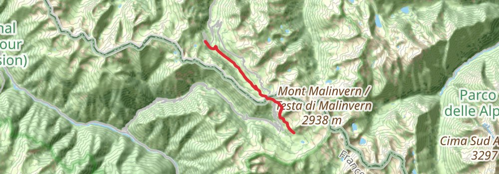 Grande Traversata delle Alpi stage 51 Map