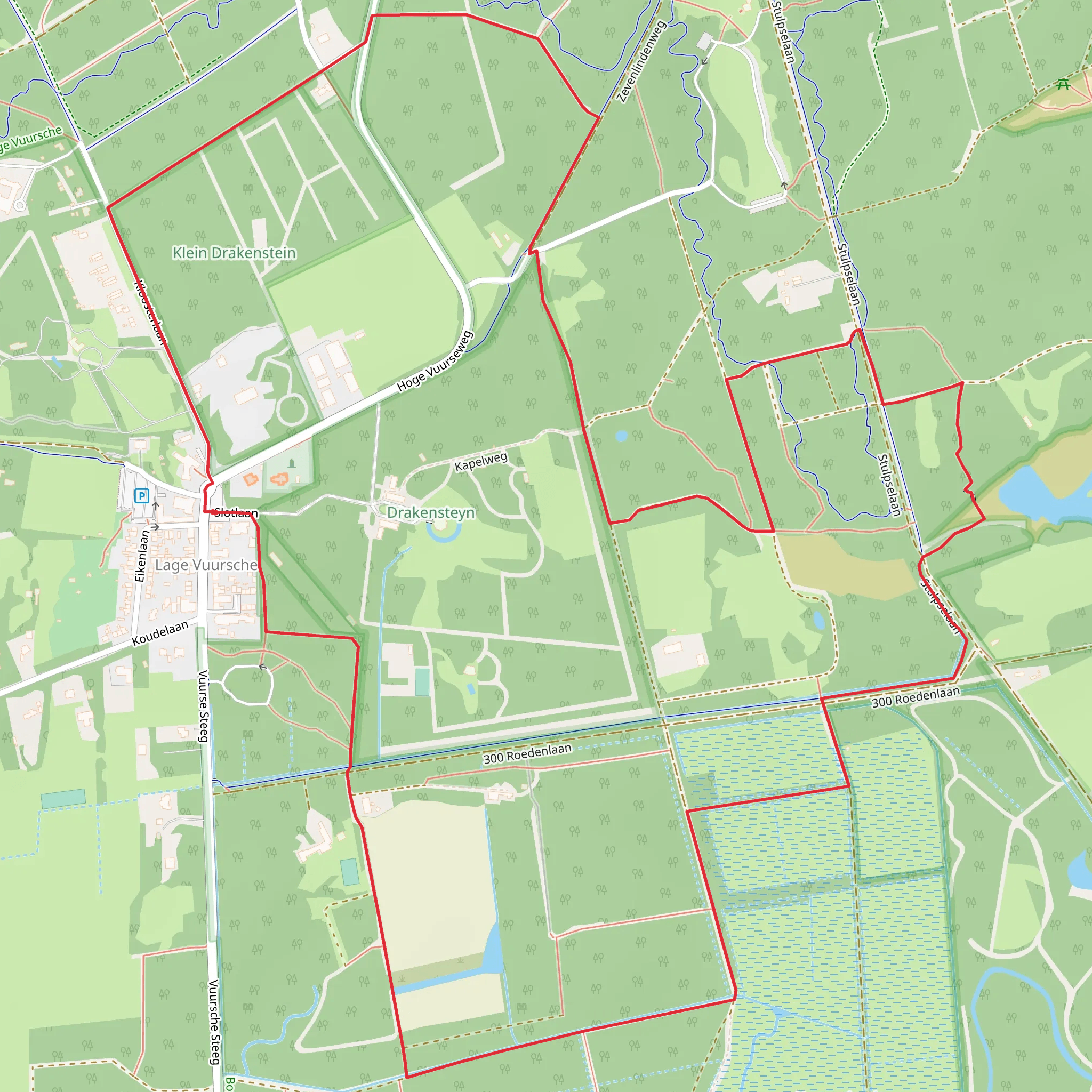 Kasteel Drakensteyn and Konijnenberg Loop mobile static map