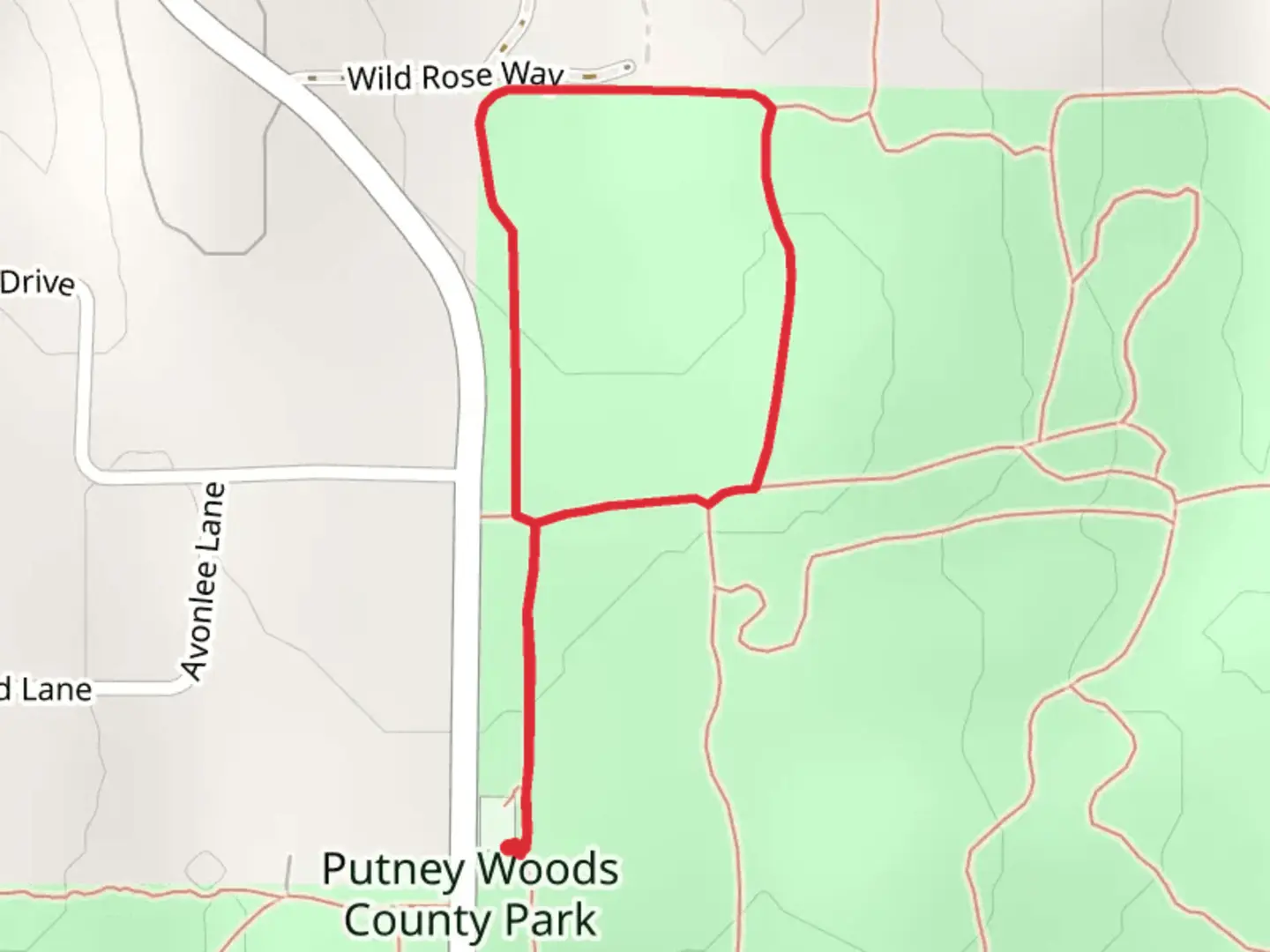 An image depicting the trail The Tail of the Wild Fell and Whispering Pines Loop and its surrounding area.