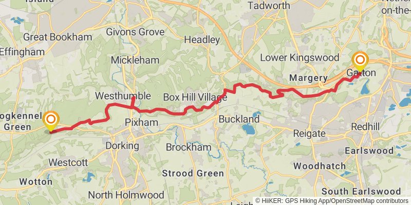 Middleton in Teesdale to Dover Walk stage 39 Map
