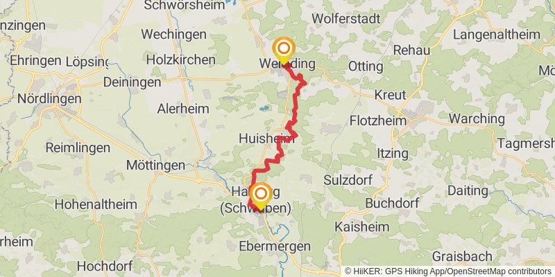 Frankenweg stage 27 Map