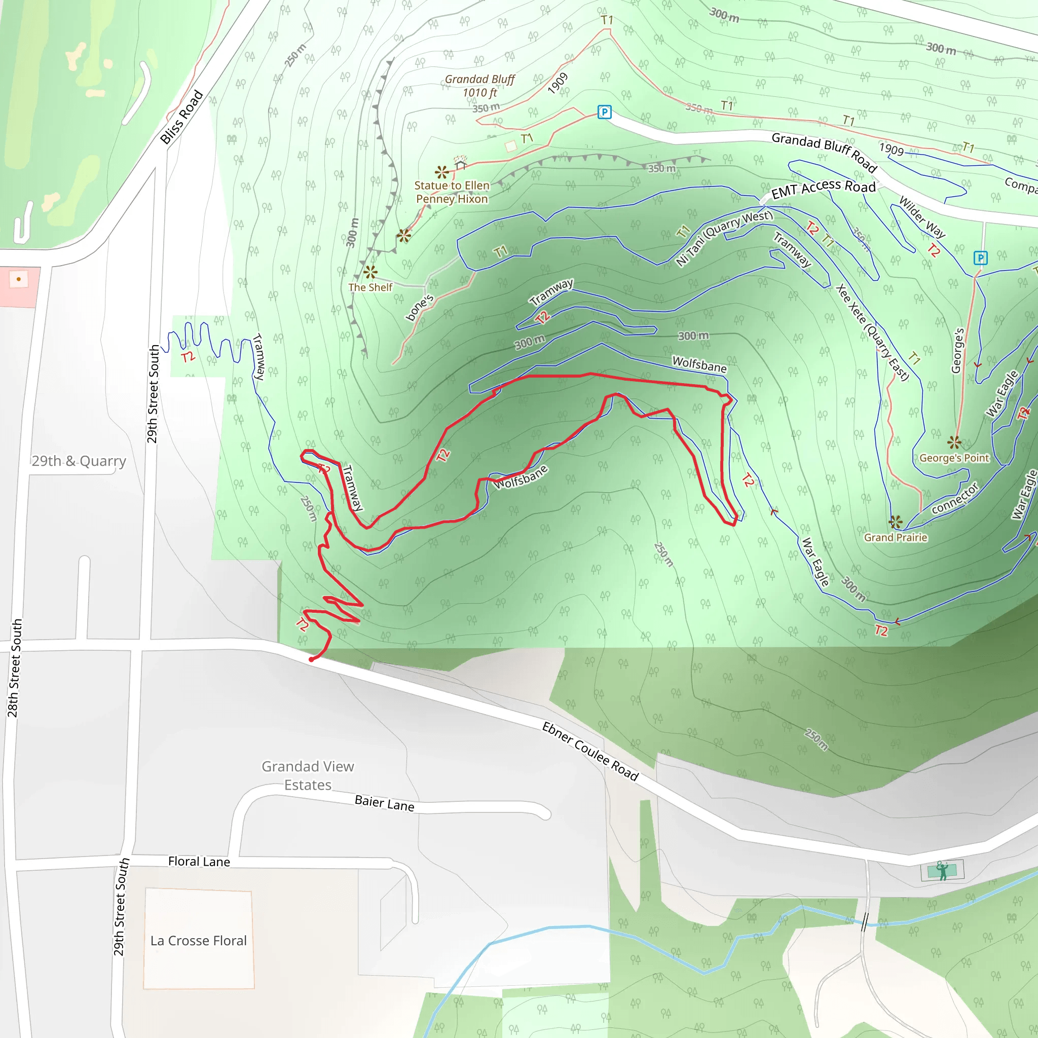 Wolfsbane Loop mobile static map